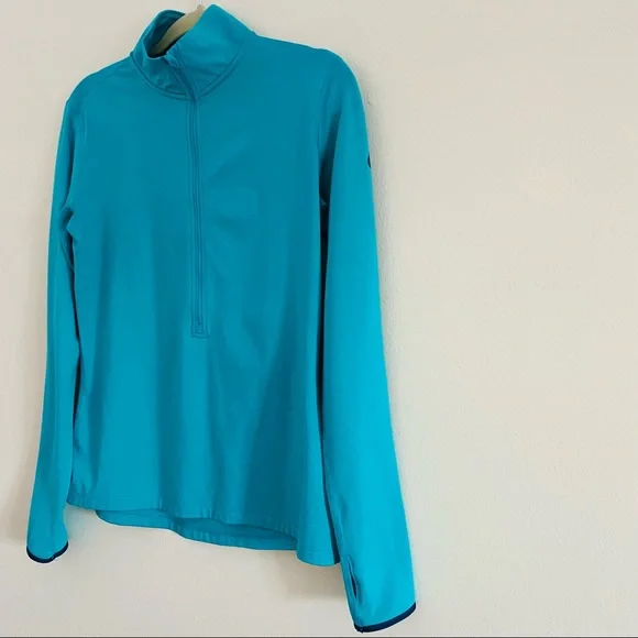Nike Pro HyperWarm Dri Fit Half Zip Pullover Top - Picture 10 of 11